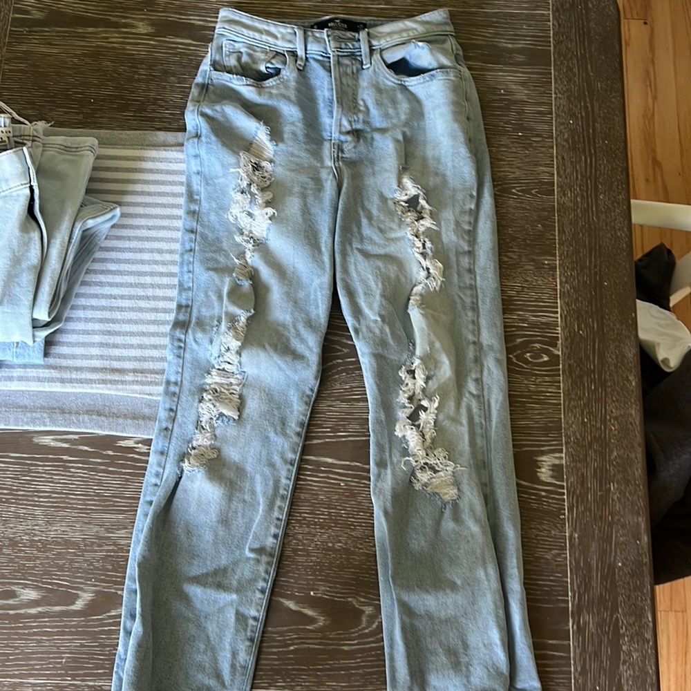 Hollister ultra high rise vintage straight jeans